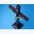 Krzyż stojący drewniany ciemna wiśnia 22 cm